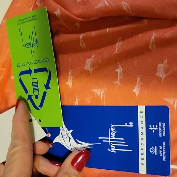 NWT: Guy Harvey Performance Printed Polo Shirt - Picture 7 of 11